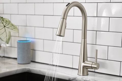 Willkommen im Jahr 2020: Selbst der Wasserhahn lässt sich nun mit der Stimme steuern.