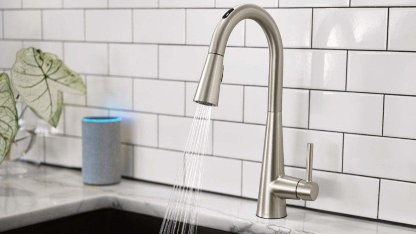 Willkommen im Jahr 2020: Selbst der Wasserhahn lässt sich nun mit der Stimme steuern.