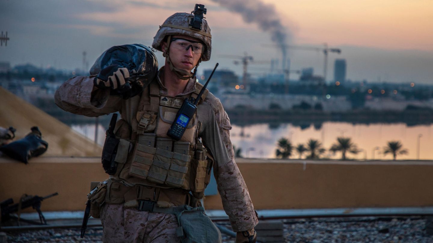 Ein US-Soldat im Irak: Die US-Armee bereitet nach eigenen Angaben einen möglichen Abzug ihrer Soldaten aus dem Land vor