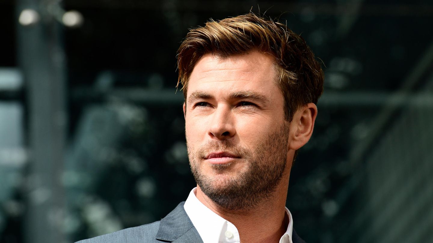 Chris Hemsworth, australischer Schauspieler, nimmt an einer Pressekonferenz teil