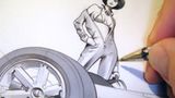 Aber die altmodischen Nieten an seinen Vehikeln der fernen Zukunft seien irgendwie sexy, wiewohl man das Simon’sche Konzept des "wirklichen Lebens" extrem flexibel auslegen sollte. Seine im Buch "Cosmic Motors" festgehaltenen Visionen futuristischer Fahrzeuge - fusionsgetriebene Road-Cruisers, "Icetrains" für eine Crew von 1 Kapitän, 2 Navigatoren und 10 Zwergmechanikern (!) oder einen fast konventionellen sechsrädrigen Rennwagen - sind so realistisch, dass Schöpfer Daniel Simon sich selbst vor ein riesiges Patrol Vehicle photo-shoppte, um die Dimensionen zu demonstrieren.