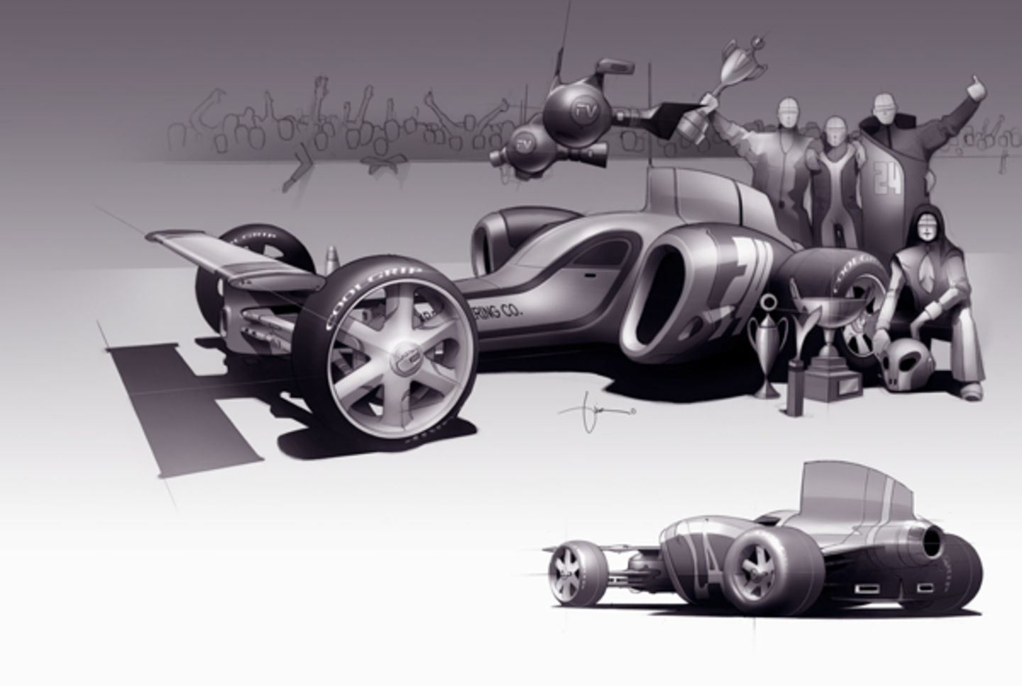 Dass er dann ausgerechnet mit seinen SciFi-Cars den Jackpot knackte, überrascht ihn heute immer noch ein bisschen. "Ich bin eigentlich gar nicht der typische Star Wars-Freak", lächelt er. Das hätte auf der einen Seite mit seiner sozialistischen Vergangenheit zu tun, in der Luke Skywalker oder Perry Rhodan erst gar nicht auftauchten, auf der anderen Seite mit dem Einfluss seiner Eltern, die in Stralsund riesige Schiffe für den Arbeiter- und Bauernstaat bauten.
