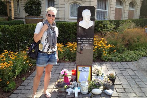 Jessica Kröll in Bad Nauheim beim European-Elvis-Festival zu Ehren von Elvis Presley
