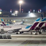 Jets von Eurowings in Düsseldorf