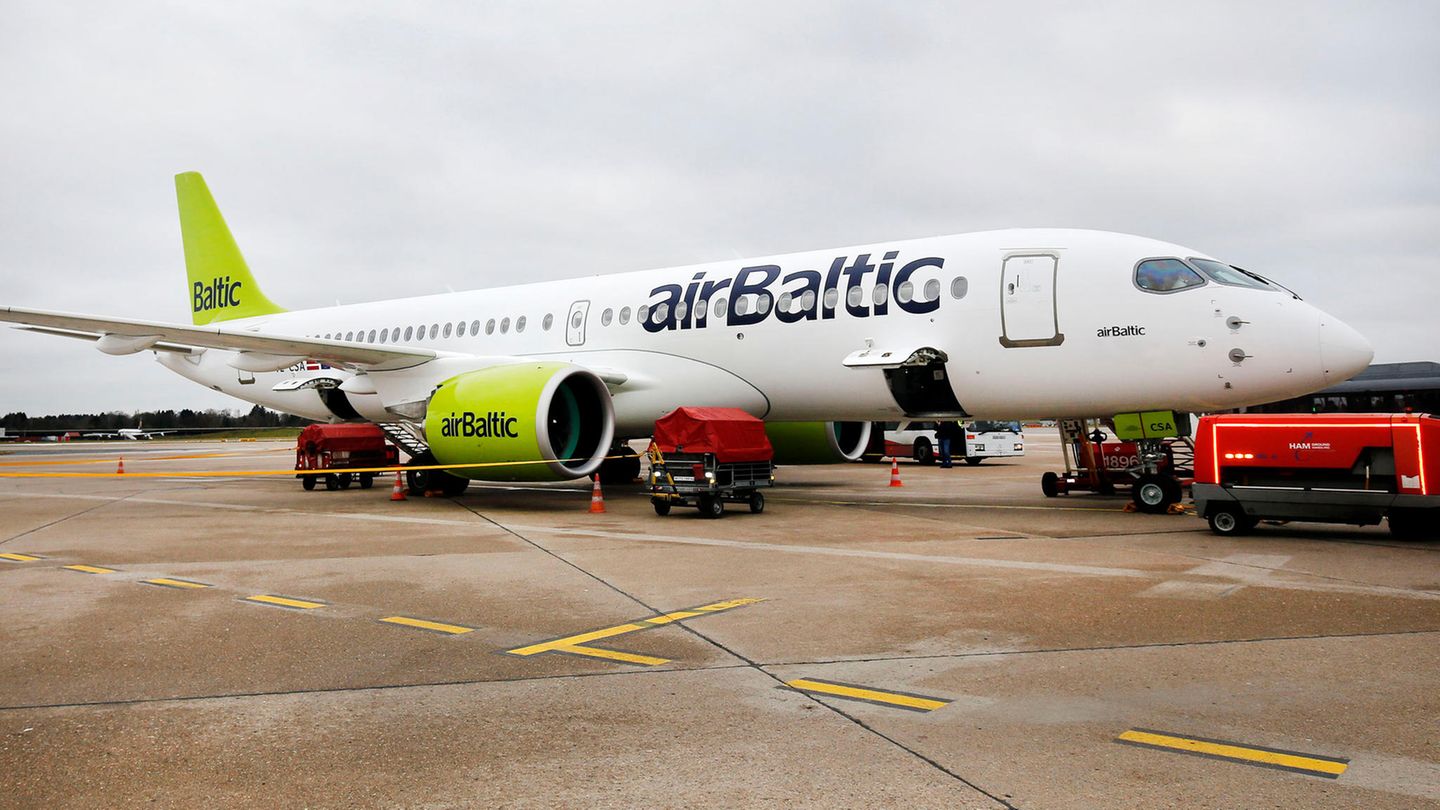 Bombardier CS 300 von Air Baltic