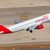 Airbus A320 von Iberia beim Start