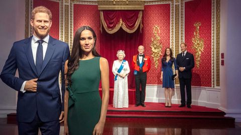 Wachsfiguren von Prinz Harry und Meghan