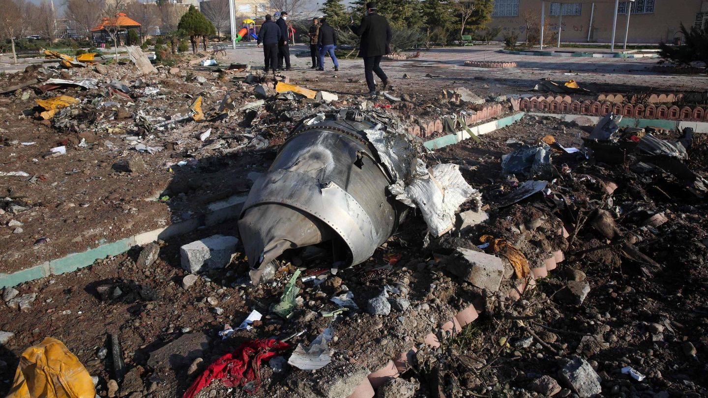 Iran: Die Absturzstelle der ukrainischen Maschine Passagiermaschine bei Teheran