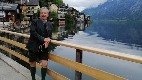 Österreich: Bürgermeister Scheutz vor Hallstatt