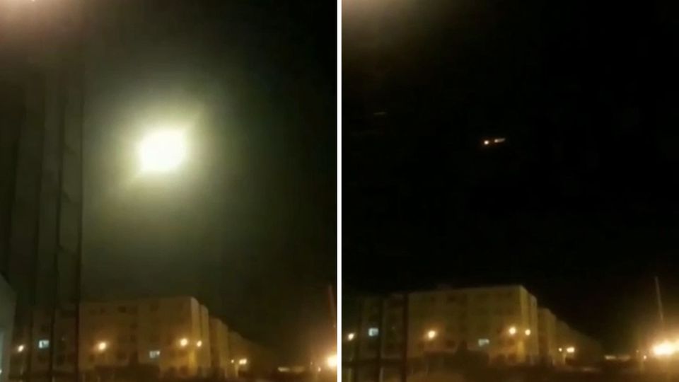 Neue Aufnahmen zeigen offenbar den Abschuss der ukrainischen Passagiermaschine nahe Teheran.