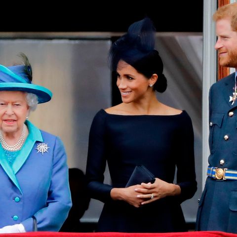 Queen Elizabeth II., Herzogin Meghan und Prinz Harry
