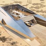 Das CyberHouse erinnert an ein gestrandetes Raumschiff.