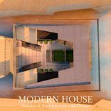 Das mehrgeschossigee Gebäude umschließt einen Innenhof.