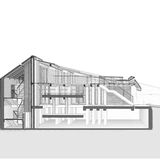 Die Seitenansicht zeigt den Keller.