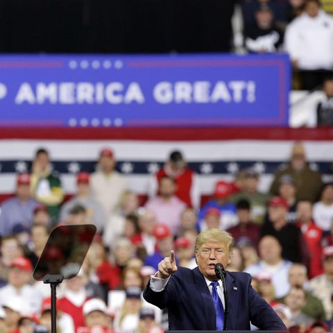 US-Wahl 2020 Trump-Kundgebung