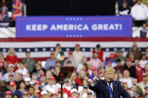 US-Wahl 2020 Trump-Kundgebung