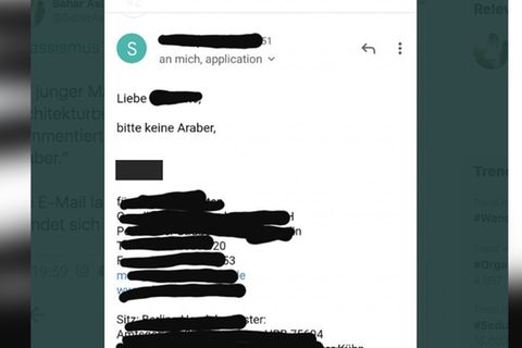 Berlin: "Bitte keine Araber": Bewerber erhält rassistische Absage