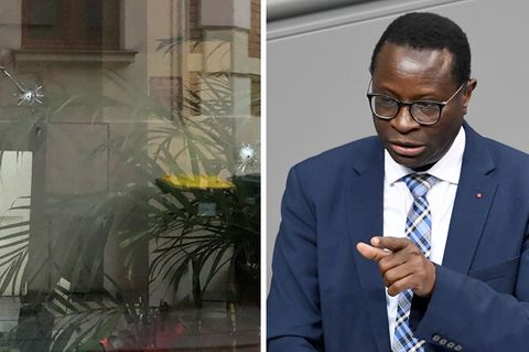 Am Bürgerbüro des SPD-Bundestagsabgeordneten Karamba Diaby in Halle (Saale) wurden Einschusslöcher entdeckt
