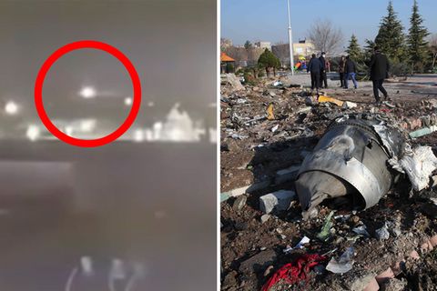 Abschuss der ukrainischen Boeing 737-800 nahe Teheran.