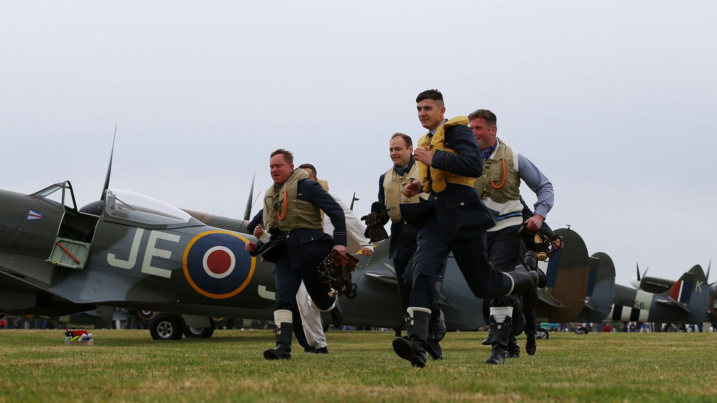 Zu Jubiläen wird die Schlacht nachgestellt.