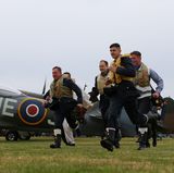 Zu Jubiläen wird die Schlacht nachgestellt.