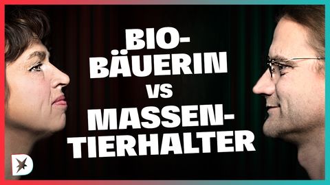 DISKUTHEK: Bio-Bäuerin streitet mit Massentierhalter über Landwirtschaft