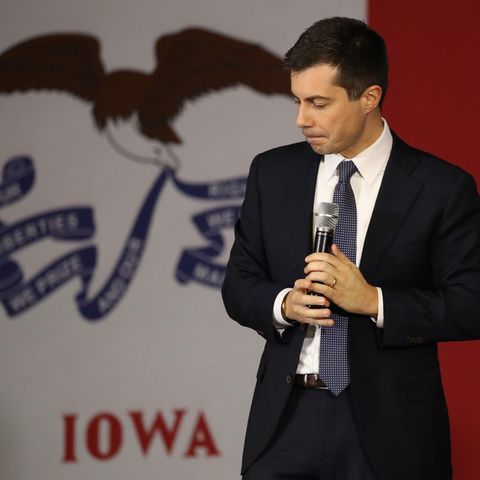 Der demokratische Bewerber Pete Buttigieg bei einer Wahlkampfveranstaltung in Sioux City, Iowa