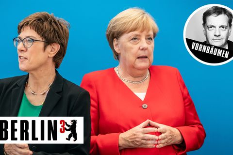 CDU-Chefin Annegret Kramp-Karrenbauer und Bundeskanzlerin Angela Merkel