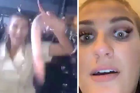 Studentin Tegan Denham schlägt sich mit einem Dildo die Wimpern ab