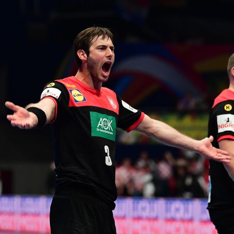 Handball-EM: Kapitän Uwe Gensheimer schreit nach dem Kroatien-Spiel seinen Frust heraus