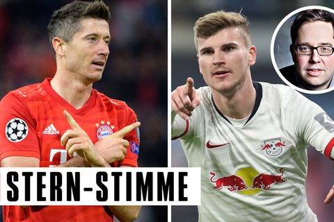 Timo Werner und Robert Lewandowski