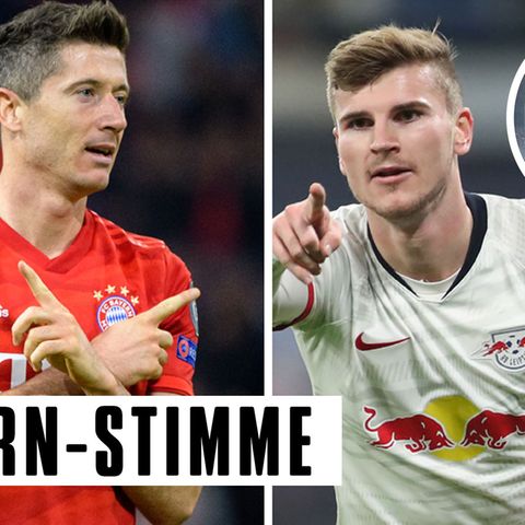 Timo Werner und Robert Lewandowski