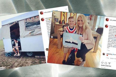 Ryder und die australische Nachrichtenmoderatorin Erin Molan