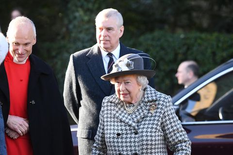 Prinz Andrew und Queen Elizabeth II.