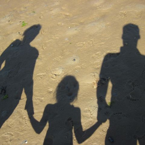 Familie am Strand