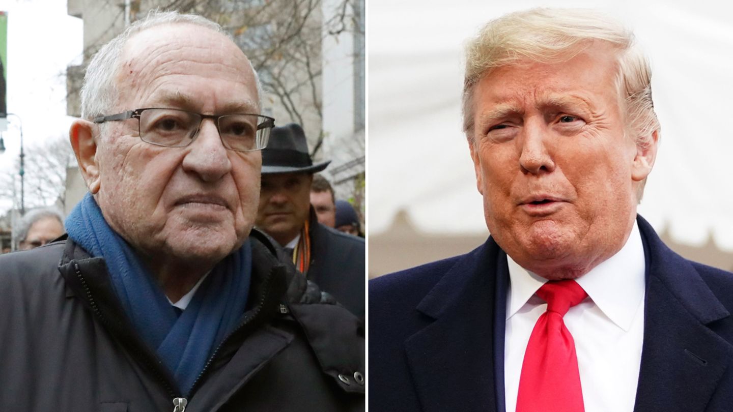 Alan Dershowitz (l.) gehört im Amtsenthebungsverfahren gegen Donald Trump zu dessen Verteidigerteam