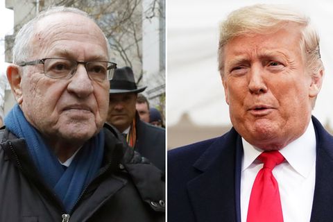 Alan Dershowitz (l.) gehört im Amtsenthebungsverfahren gegen Donald Trump zu dessen Verteidigerteam