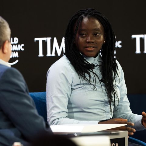 Natasha Mwansa in Davos