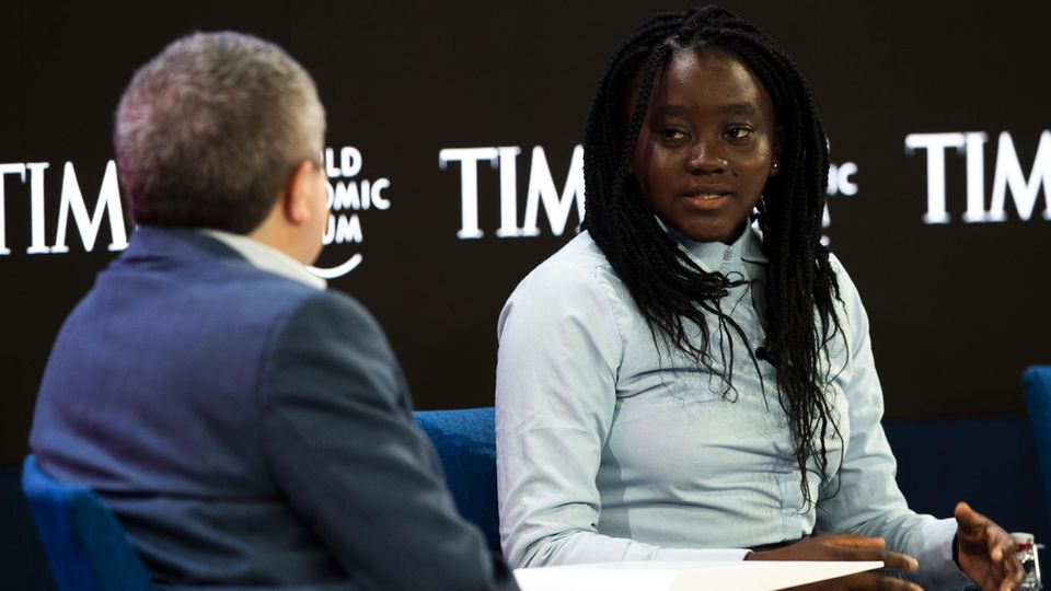 Natasha Mwansa in Davos