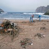 Müllsammeln am Strand