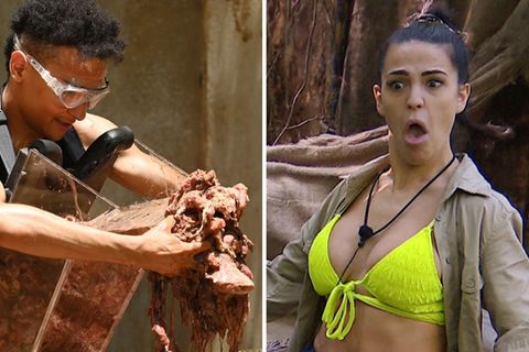 Dschungelcamp: CLAUDIA UND PRINCE DAMIEN WÜHLEN IM "WÜRG-STOFFCENTER" IM MÜLL UND HOLEN SECHS STERNE!