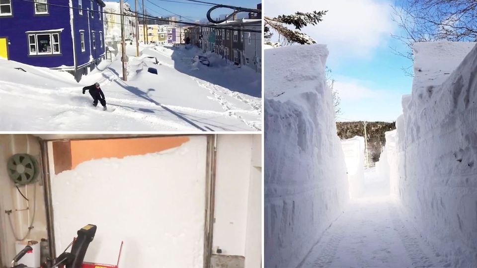 News im Video: Kanada versinkt im Schnee – Bewohner teilen skurrile Schnee-Bilder