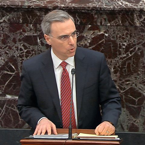 Pat Cipollone, Leiter des Verteidigerteams von Donald Trump, spricht im US-Senat