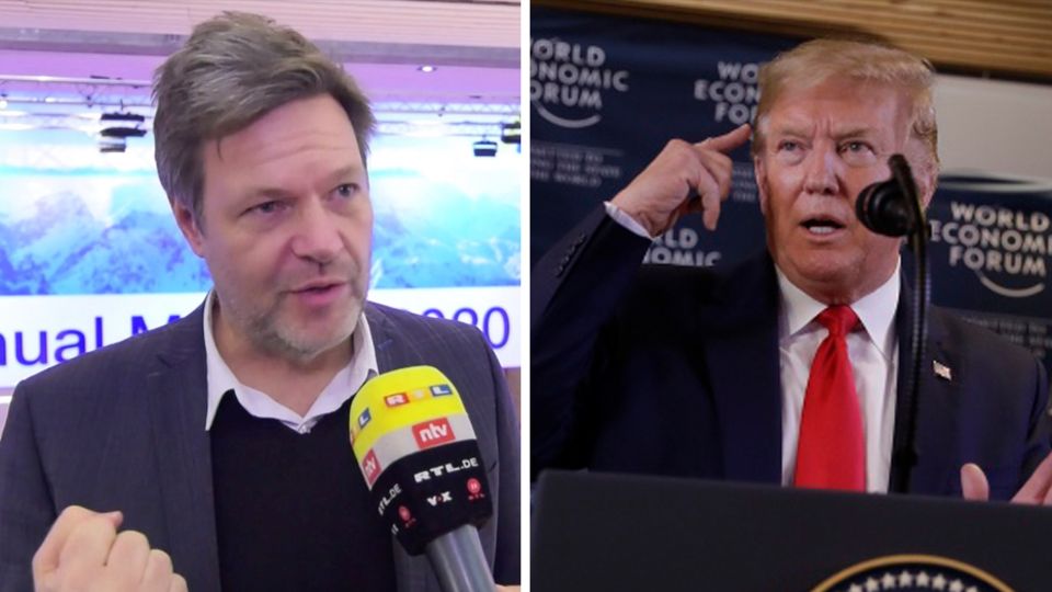 Habeck gegen Trump: "Eine bockige, pubertierende Rede"