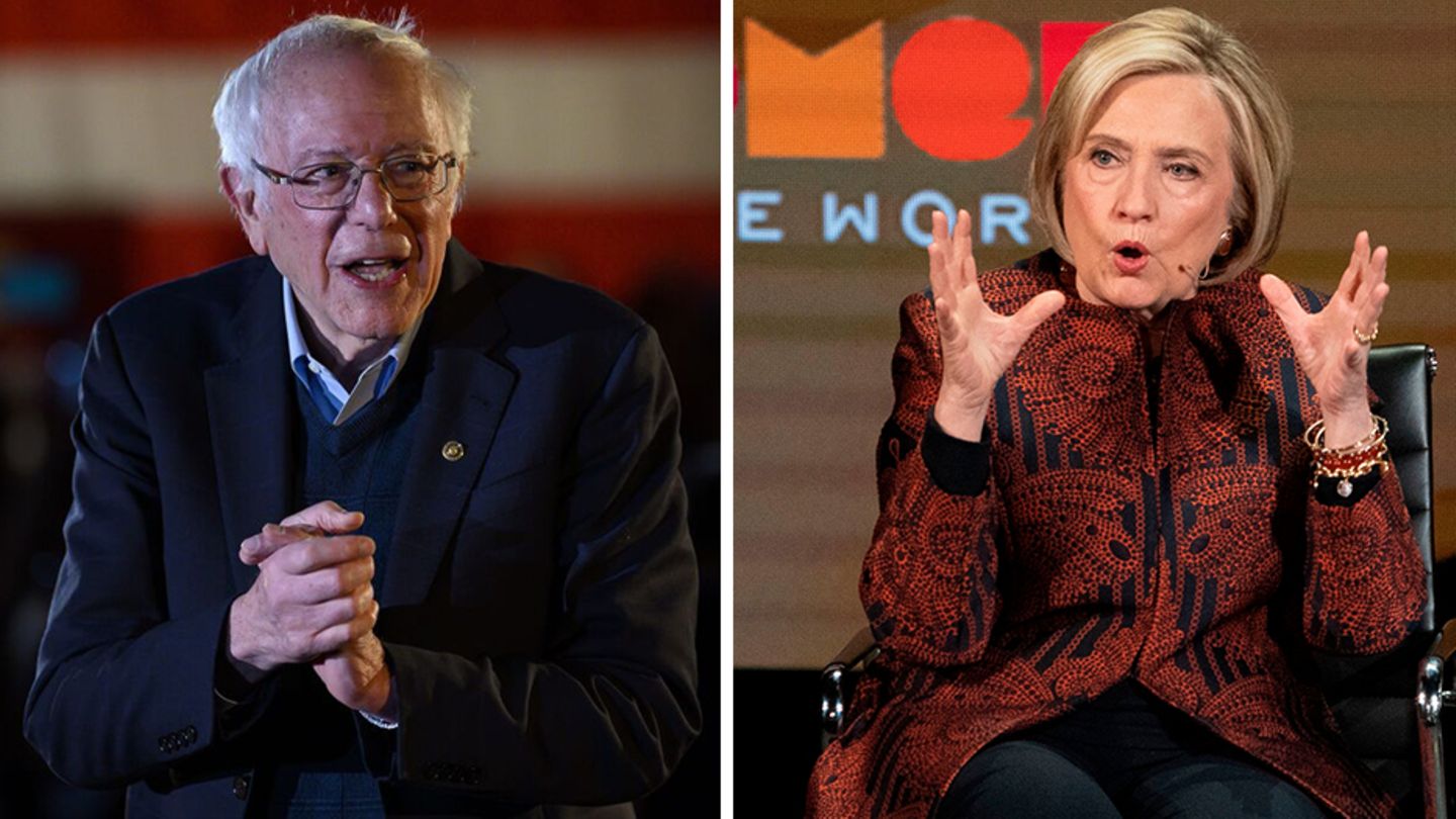 Bernie Sanders und Hillary Clinton bei TV-Auftritten