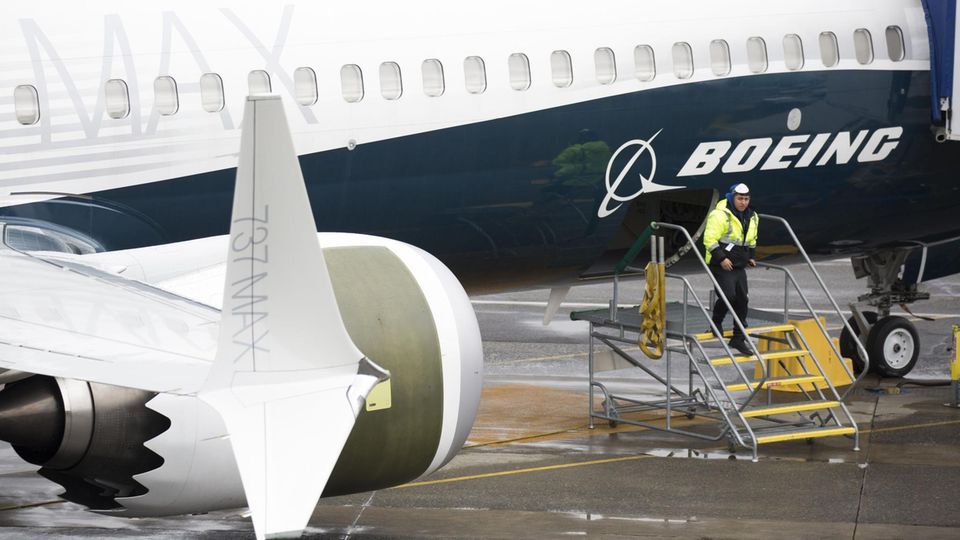 Eibne Boeing 737 Max 9 steht auf dem Boeing Airfield in Renton im Bundesstaat Washington