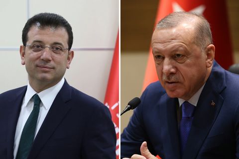 Ekrem Imamoglu und Recep Tayyip Erdoğan