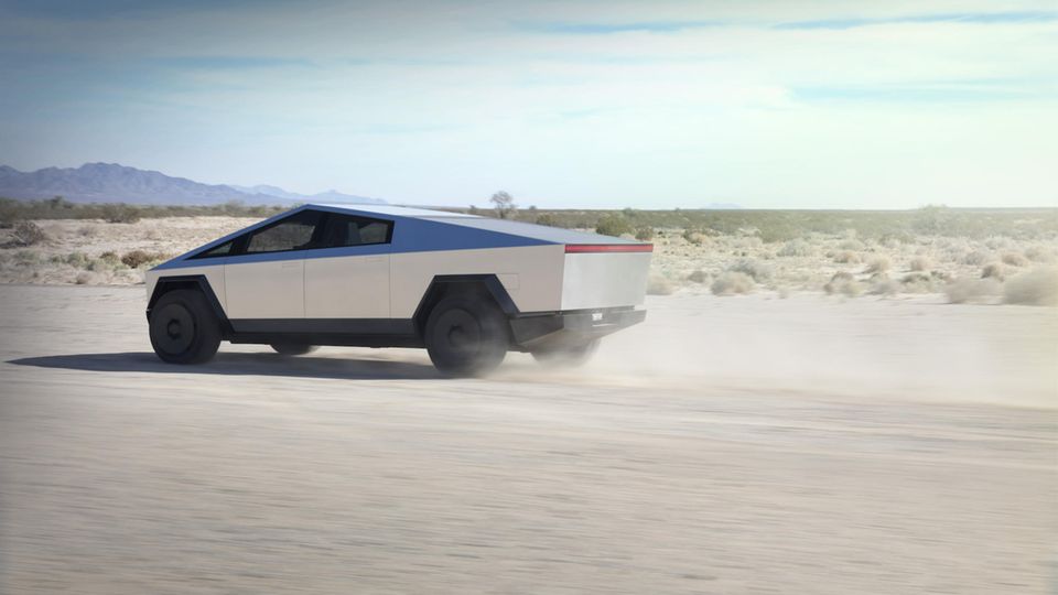 Kein Lack und einfache Formen - das soll die Produktion des Cybertrucks sehr viel billiger machen