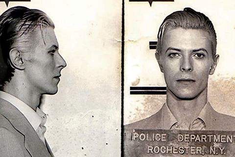 Music legend David Bowie was arrested in upstate New York in March 1976 on a felony pot possession charge. The Thin White Duke, 29 at the time, was nabbed along with Iggy Pop and two other codefendants at a Rochester hotel following a concert. Bowie was...