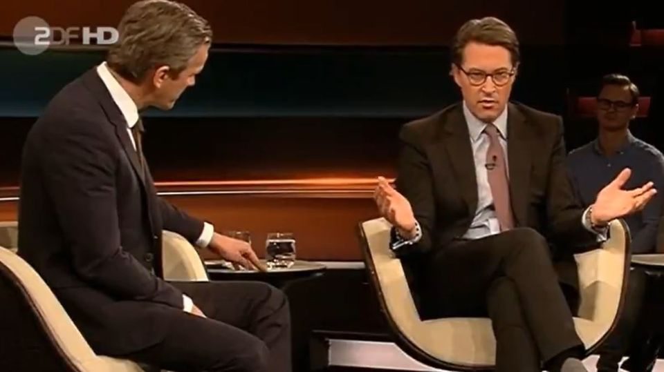 Markus Lanz und Andreas Scheuer in kontroversem Gespräch